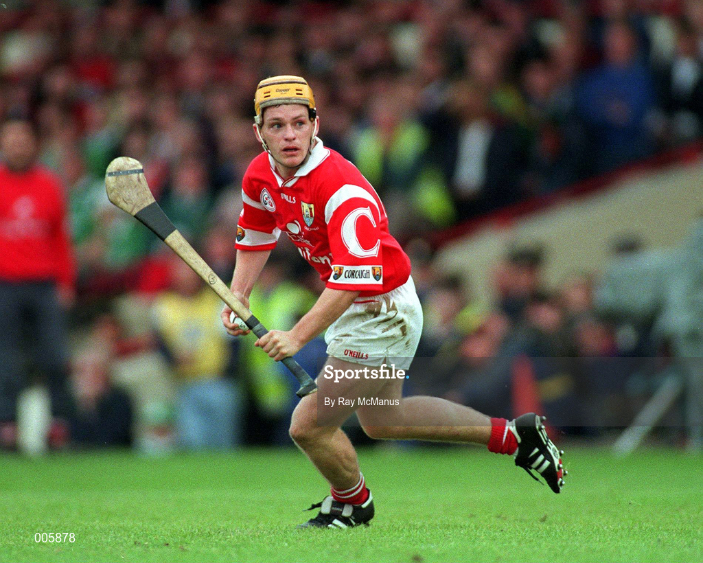 31 May 1998; Joe Deane of Cork during the Munster Senior Hurling Championship Quarter-Final match between Limerick and Cork at the Gaelic Grounds in Limerick. Photo by Ray McManus/Sportsfile