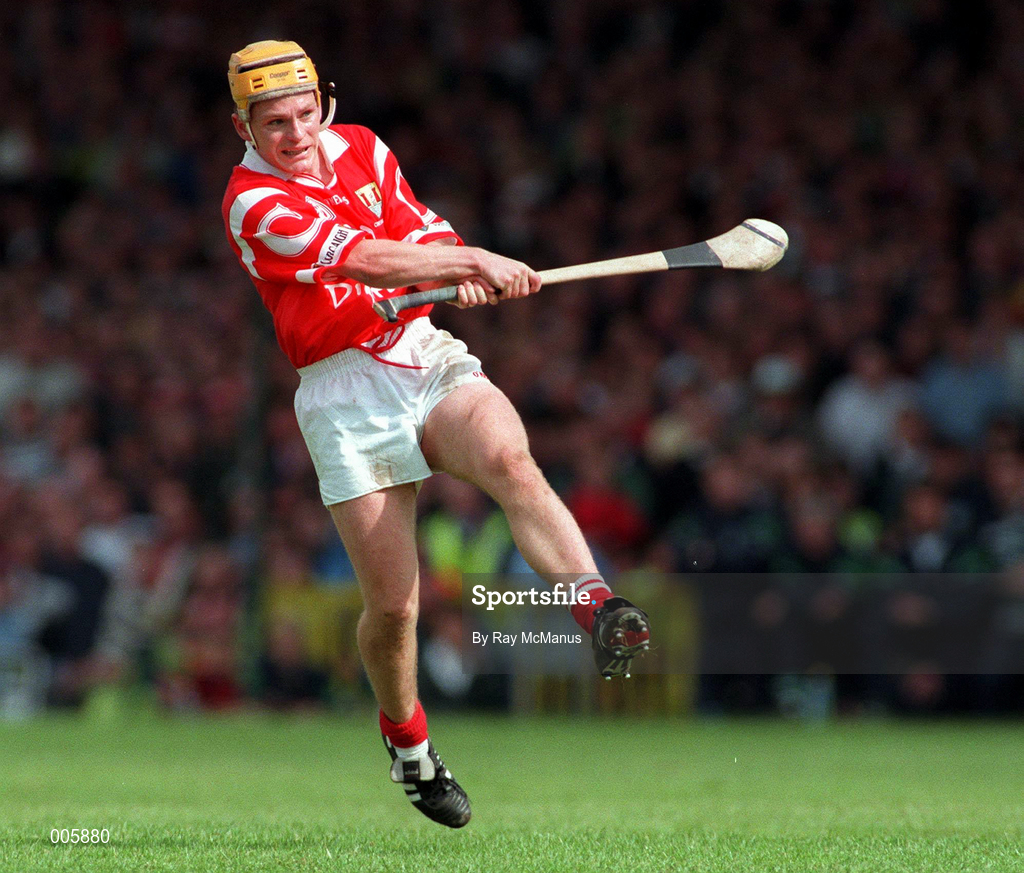 31 May 1998; Joe Deane of Cork during the Munster Senior Hurling Championship Quarter-Final match between Limerick and Cork at the Gaelic Grounds in Limerick. Photo by Ray McManus/Sportsfile