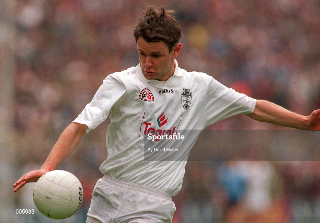 7 June 1998; Karl O'Dwyer of Kildare during the Leinster Senior Football Championship Quarter-Final match between Dublin and Kildare at Croke Park in Dublin. Photo by David Maher/Sportsfile