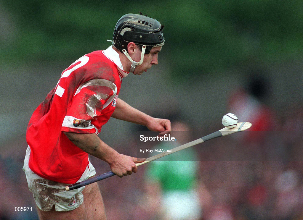 31 May 1998; Kieran Morrisson of Cork during the Munster Senior Hurling Championship Quarter-Final match between Limerick and Cork at the Gaelic Grounds in Limerick. Photo by Ray McManus/Sportsfile