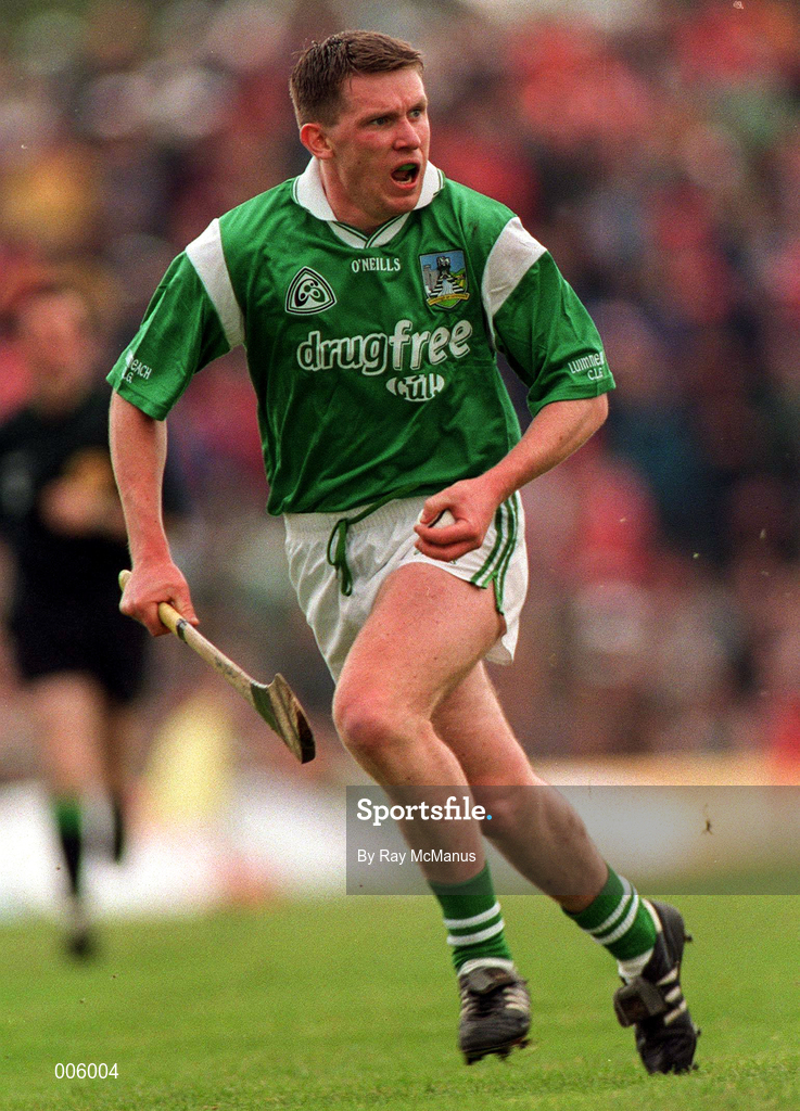 31 May 1998; Mark Foley of Limerick during the Munster Senior Hurling Championship Quarter-Final match between Limerick and Cork at the Gaelic Grounds in Limerick. Photo by Ray McManus/Sportsfile
