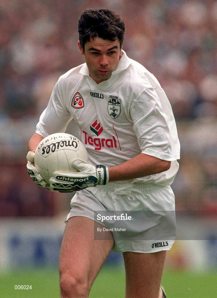 7 June 1998; Martin Lynch of Kildare during the Leinster Senior Football Championship Quarter-Final match between Dublin and Kildare at Croke Park in Dublin. Photo by David Maher/Sportsfile