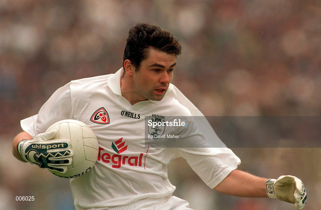 7 June 1998; Martin Lynch of Kildare during the Leinster Senior Football Championship Quarter-Final match between Dublin and Kildare at Croke Park in Dublin. Photo by David Maher/Sportsfile