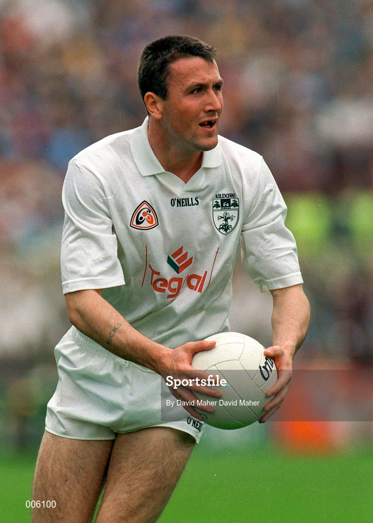 7 June 1998; Niall Buckley of Kildare during the Leinster Senior Football Championship Quarter-Final match between Dublin and Kildare at Croke Park in Dublin. Photo by David Maher/Sportsfile