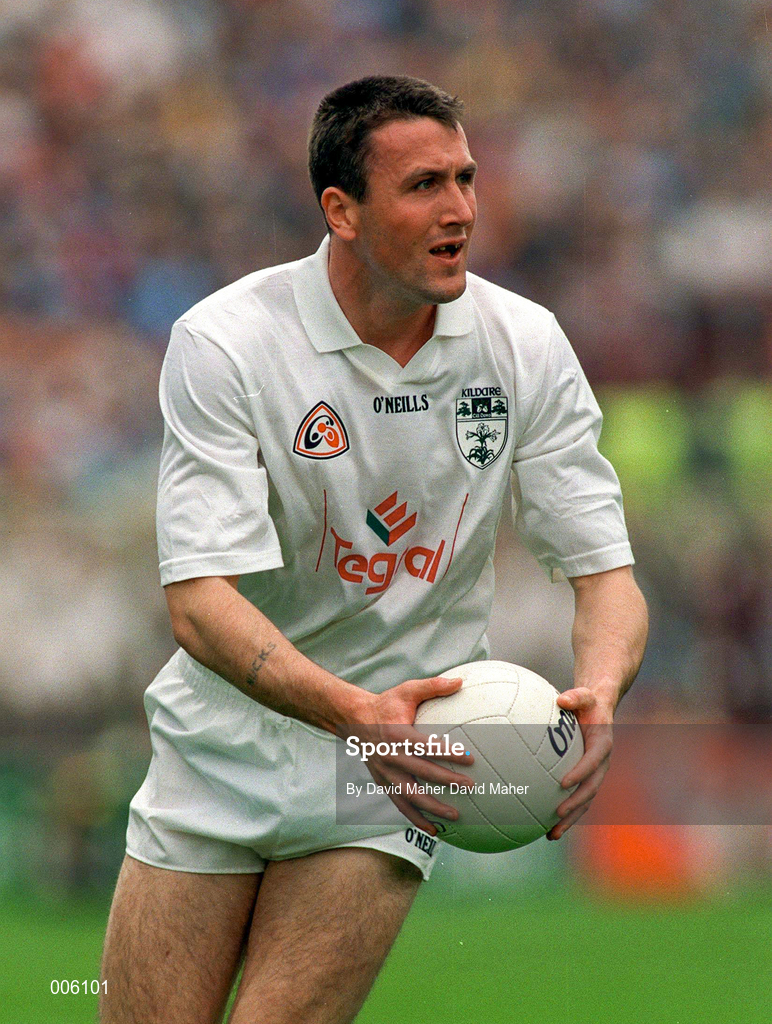 7 June 1998; Niall Buckley of Kildare during the Leinster Senior Football Championship Quarter-Final match between Dublin and Kildare at Croke Park in Dublin. Photo by David Maher/Sportsfile