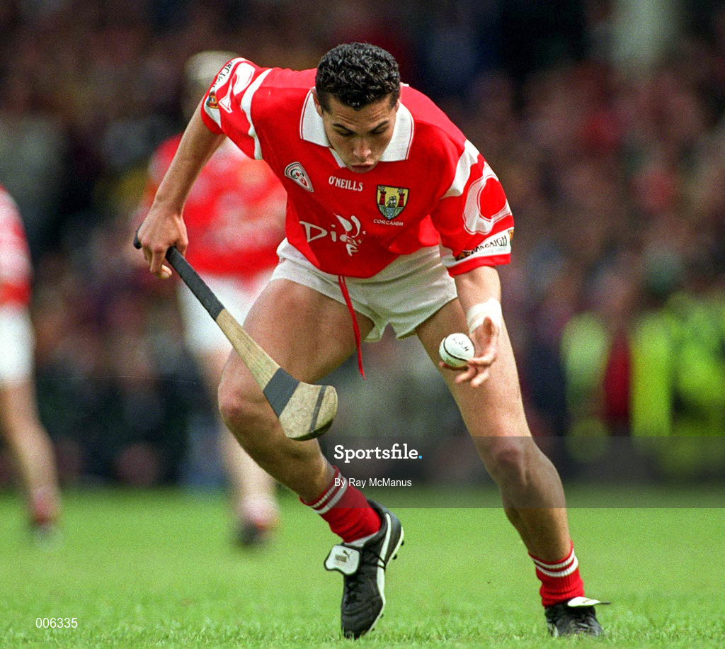 31 May 1998; Seán Og O Hailpin of Cork during the Munster Senior Hurling Championship Quarter-Final match between Limerick and Cork at the Gaelic Grounds in Limerick. Photo by Ray McManus/Sportsfile