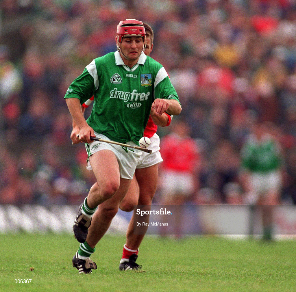 31 May 1998; TJ Ryan of Limerick during the Munster Senior Hurling Championship Quarter-Final match between Limerick and Cork at the Gaelic Grounds in Limerick. Photo by Ray McManus/Sportsfile