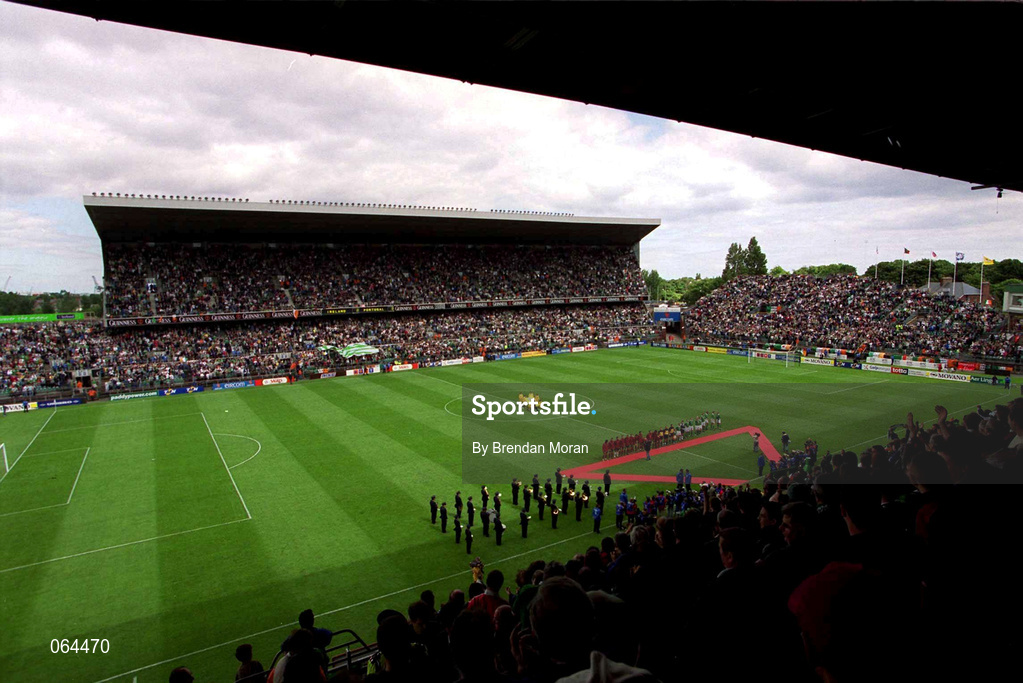 2 June 2001; A general view of Lansdowne road ahead of the FIFA World Cup 2002 Group 2 Qualifier match between Republic of Ireland and Portugal at Lansdowne Road in Dublin. Photo by Brendan Moran/Sportsfile
