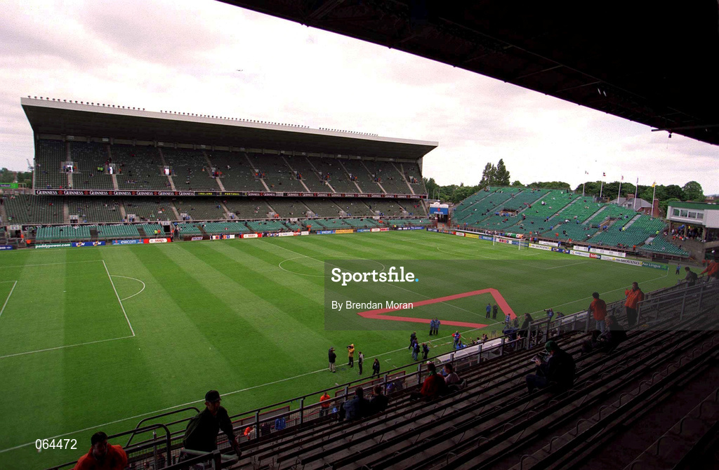 2 June 2001; A general view of Lansdowne road ahead of the FIFA World Cup 2002 Group 2 Qualifier match between Republic of Ireland and Portugal at Lansdowne Road in Dublin. Photo by Brendan Moran/Sportsfile