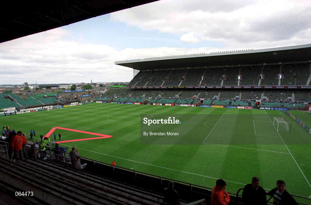 2 June 2001; A general view of Lansdowne road ahead of the FIFA World Cup 2002 Group 2 Qualifier match between Republic of Ireland and Portugal at Lansdowne Road in Dublin. Photo by Brendan Moran/Sportsfile