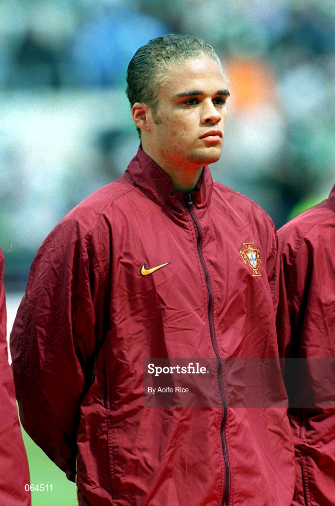 2 June 2001; Nuno Miguel Frechaur of Portugal ahead of the FIFA World Cup 2002 Group 2 Qualifier match between Republic of Ireland and Portugal at Lansdowne Road in Dublin. Photo by Aoife Rice/Sportsfile