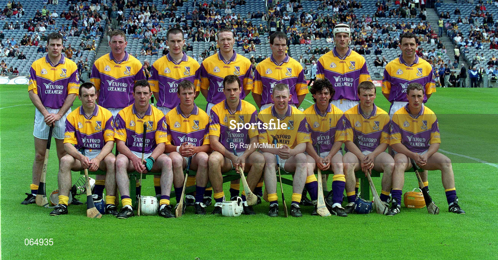 10 June 2001; The Wexford team ahead of the Guinness Leinster Senior Hurling Championship Semi-Final match between Wexford and Laois at Croke Park in Dublin. Photo by Ray McManus/Sportsfile