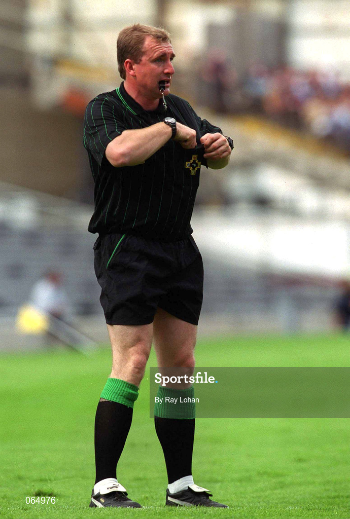 10 June 2001; Referee Michael Wadding during the Guinness Leinster Senior Hurling Championship Semi-Final match between Kilkenny and Offaly at Croke Park in Dublin. Photo by Ray Lohan/Sportsfile