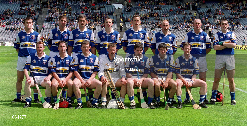 10 June 2001; The Laois team ahead of the Guinness Leinster Senior Hurling Championship Semi-Final match between Wexford and Laois at Croke Park in Dublin. Photo by Ray McManus/Sportsfile