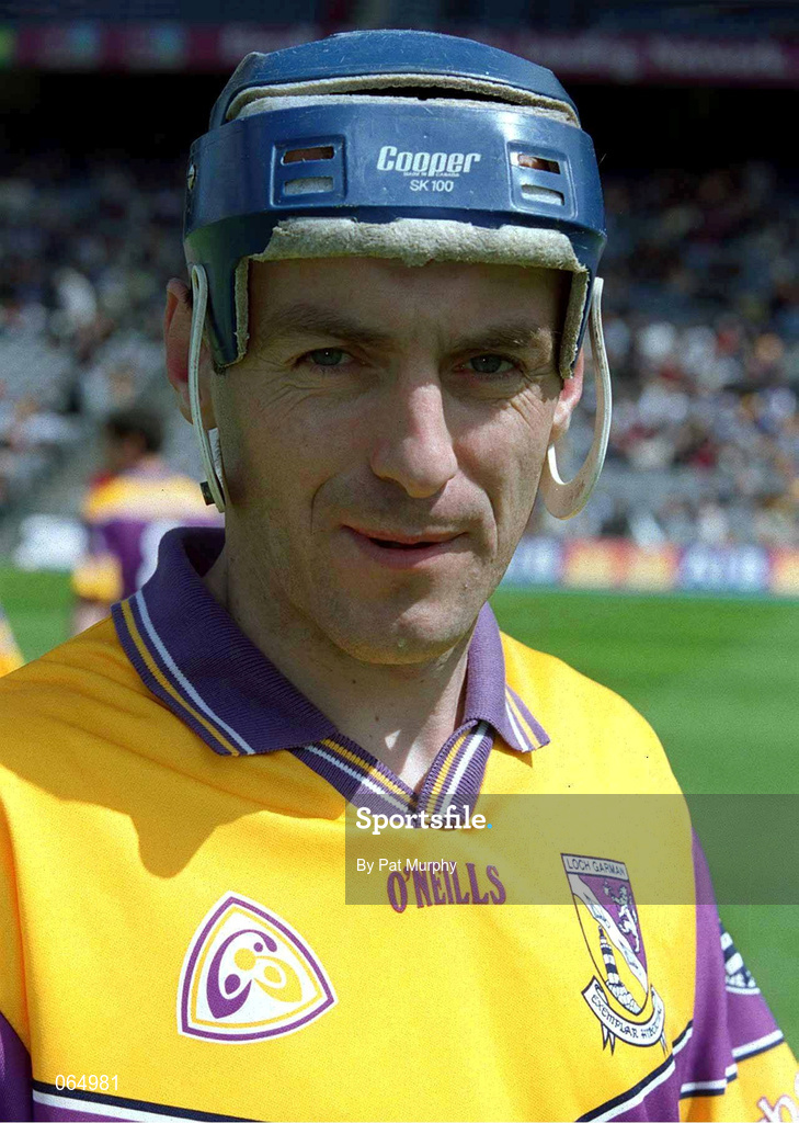 10 June 2001; Liam Dunne of Wexford ahead of the Guinness Leinster Senior Hurling Championship Semi-Final match between Wexford and Laois at Croke Park in Dublin. Photo by Pat Murphy/Sportsfile