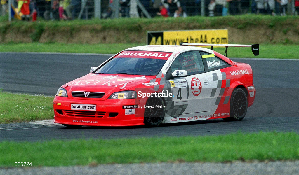 17 June 2001; Yvan Muller of France, in his Vauxhaull Motorsport Astra Coupé, during Round 5 of the British Touring Car Championship at Mondello Park in Naas, Kildare. Photo by David Maher/Sportsfile