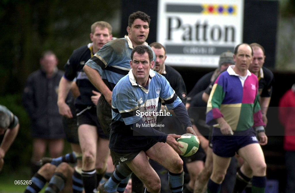 14 April 2001; Eric Elwood of Galwegians during the AIB League Division One match between Ballymena and Galwegians at Ballymena Rugby Club in Antrim. Photo by Matt Browne/Sportsfile