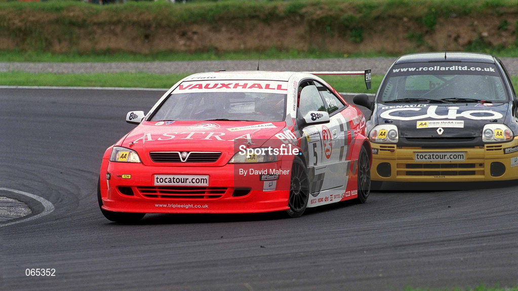 17 June 2001; Jason Plato of Great Britain, in his Vauxhaull Motorsport Astra Coupé, during Round 5 of the British Touring Car Championship at Mondello Park in Naas, Kildare. Photo by David Maher/Sportsfile
