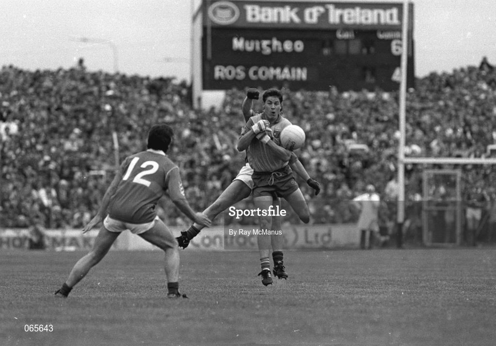 14 July 1991; A general view of the action during the Connacht Senior Football Championship Final match between Mayo and Roscommon at McHale Park in Castlebar, Mayo. Photo by Ray McManus/Sportsfile