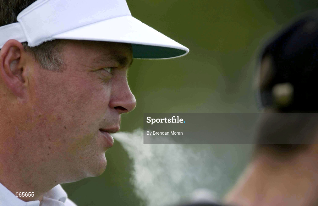 27 June 2001; Darren Clarke of Ireland during the Pro Am ahead of the Murphy's Irish Open Golf Championship at Fota Island Golf Club in Fota Island, Cork. Photo by Brendan Moran/Sportsfile