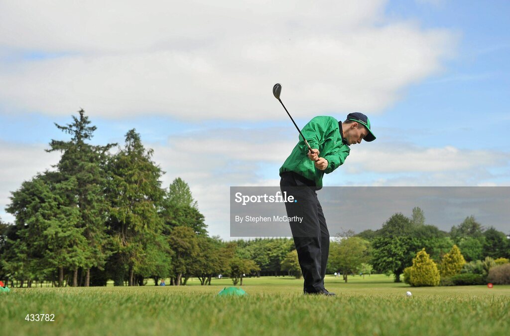 12 June 2010; Christopher McCormac, from Westside, Galway, during the Iron Shot event during the third day of the 2010 Special Olympics Ireland Games. Limerick Golf Club, Limerick. Picture credit: Stephen McCarthy / SPORTSFILE