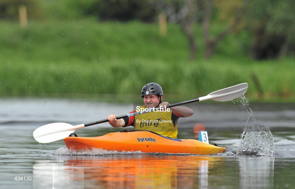 12 June 2010; Billy Collins, from Tallaght, Dublin, in action during the 200m Round Final, Division 5, during the 2010 Special Olympics Ireland Games. University of Limerick Rowing Club, Limerick. Picture credit: Diarmuid Greene / SPORTSFILE