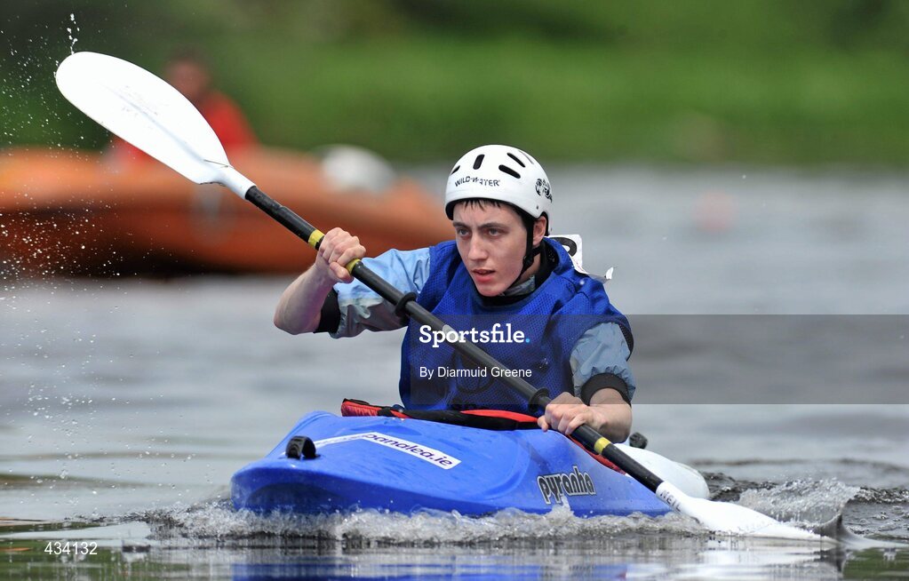 12 June 2010; Colin McVeigh, from Kilkeel, Co. Down, in action during the 200m Round Final, Division 5, during day 3 of the 2010 Special Olympics Ireland Games. University of Limerick, Limerick. Picture credit: Diarmuid Greene / SPORTSFILE