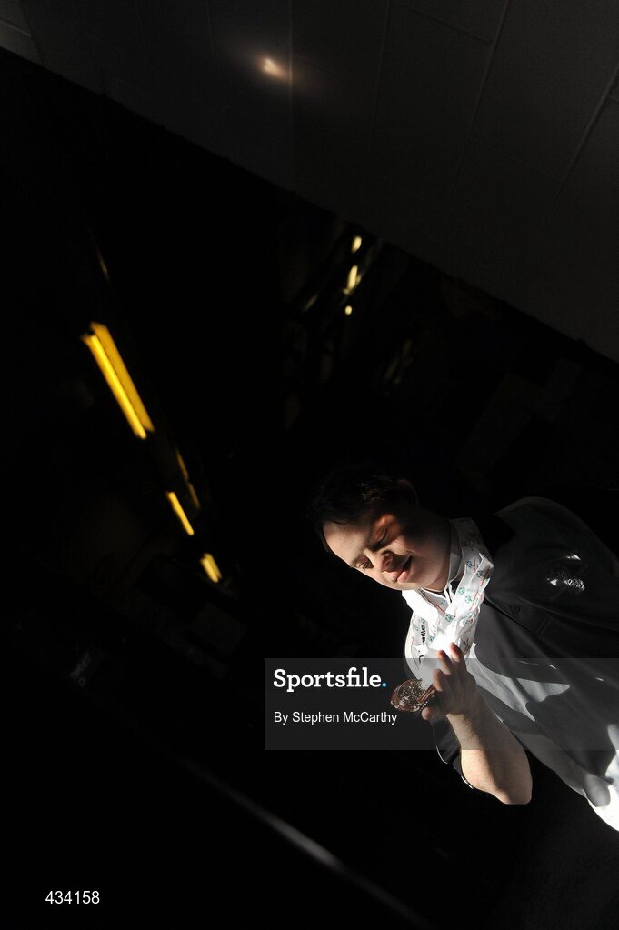 12 June 2010; Iain Wilson, from Belfast, Antrim, Ulster Region, with his 7 medals he won during the Gymnastics events during the the 2010 Special Olympics Ireland Games. University of Limerick, Limerick. Picture credit: Stephen McCarthy / SPORTSFILE