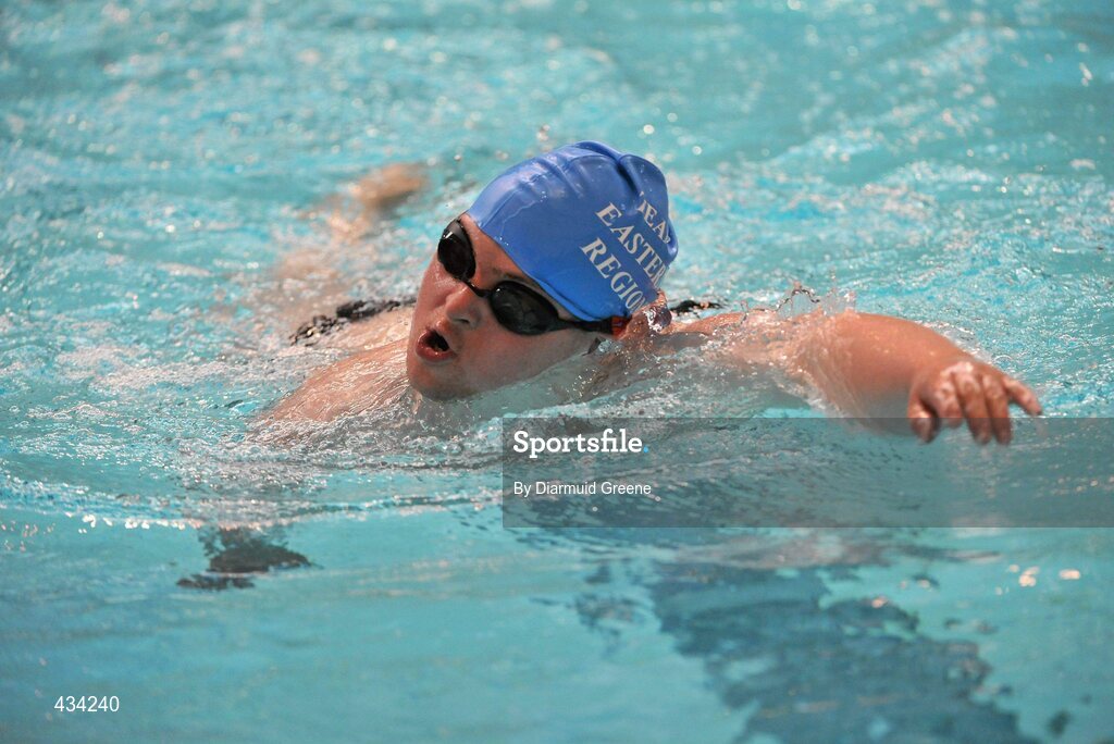 13 June 2010; Mark Hogan, from Dublin, Eastern Region, in action during Mixed 400m Freestyle Final at the 2010 Special Olympics Ireland Games. University of Limerick, Limerick. Picture credit: Diarmuid Greene / SPORTSFILE