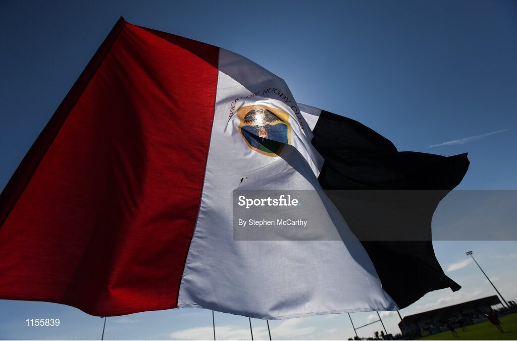 8 May 2016; A Wicklow RFC flag. Bank of Ireland Provincial Towns Cup, Final, Enniscorthy RFC v Wicklow RFC. Ashbourne RFC, Ashbourne, Co. Meath. Photo by Stephen McCarthy/Sportsfile