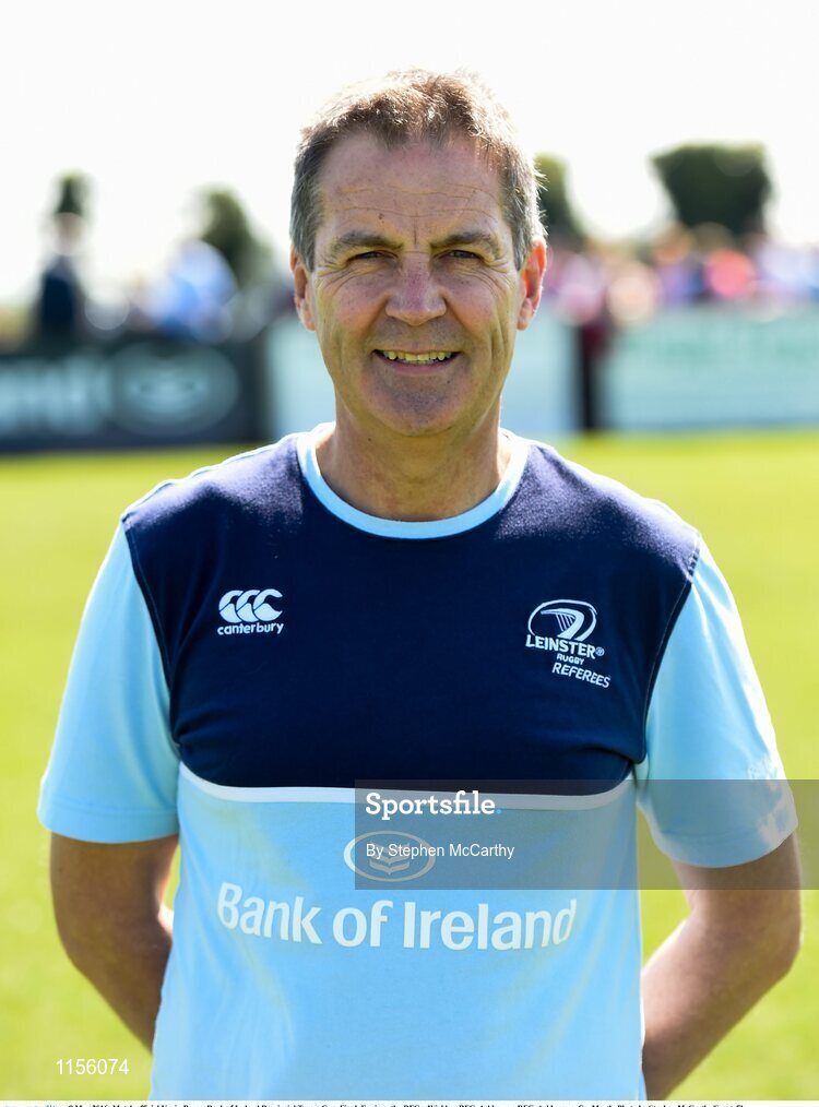 8 May 2016; Match official Kevin Beggs. Bank of Ireland Provincial Towns Cup, Final, Enniscorthy RFC v Wicklow RFC. Ashbourne RFC, Ashbourne, Co. Meath. Photo by Stephen McCarthy/Sportsfile