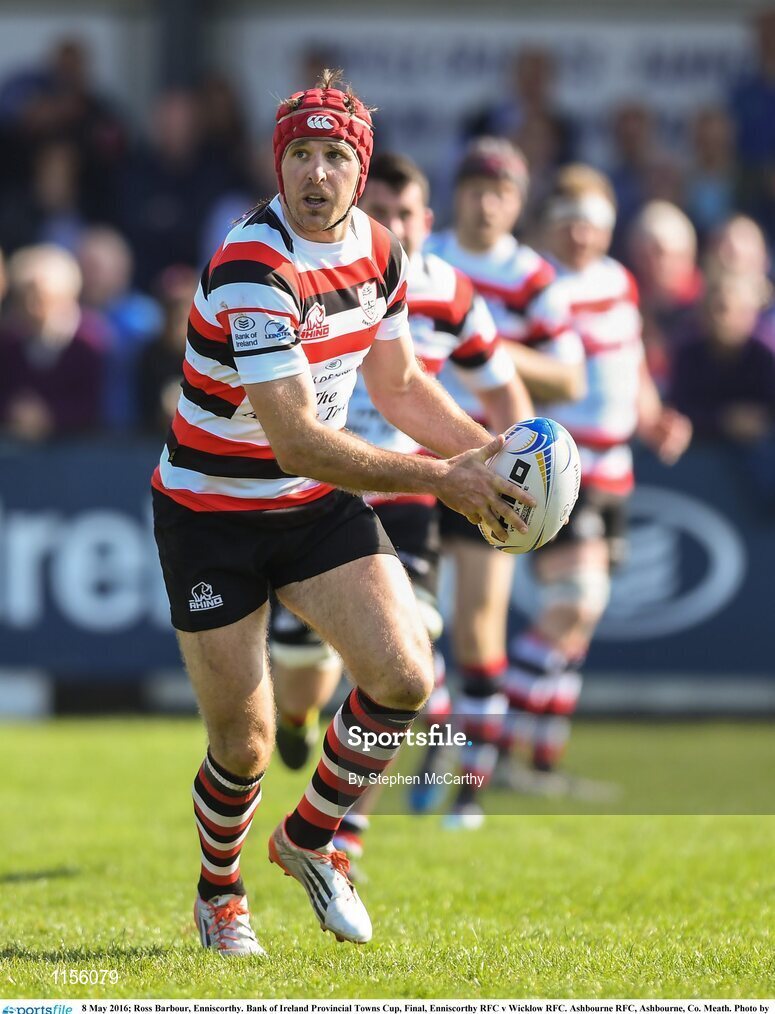 8 May 2016; Ross Barbour, Enniscorthy. Bank of Ireland Provincial Towns Cup, Final, Enniscorthy RFC v Wicklow RFC. Ashbourne RFC, Ashbourne, Co. Meath. Photo by Stephen McCarthy/Sportsfile