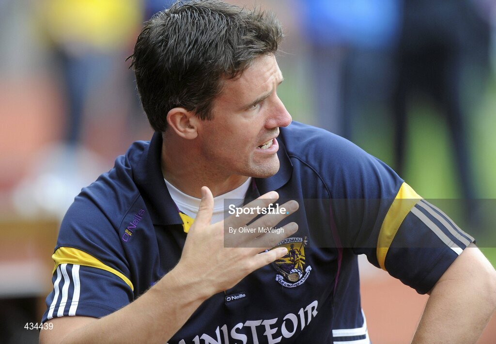 13 June 2010; Wexford manager Jason Ryan on the sideline in the closing minutes of the game. Leinster GAA Football Senior Championship Quarter-Final, Dublin v Wexford, Croke Park, Dublin. Picture credit: Oliver McVeigh / SPORTSFILE
