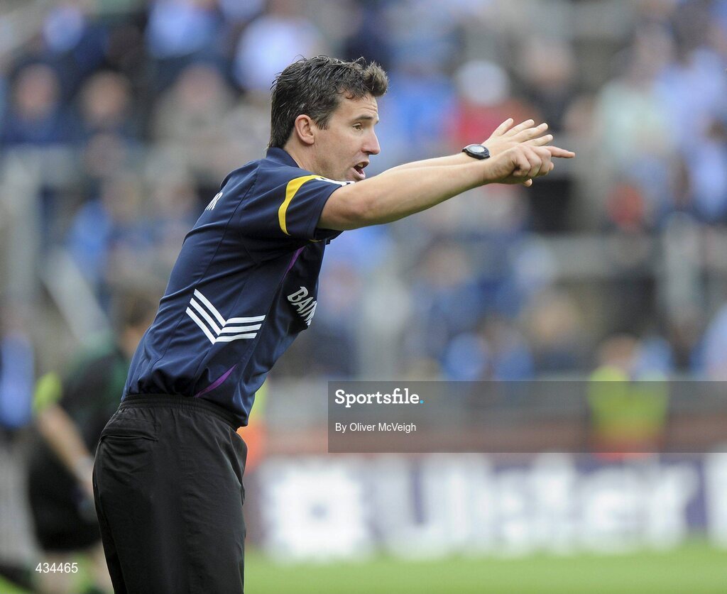13 June 2010; Wexford manager Jason Ryan reacts on the sideline. Leinster GAA Football Senior Championship Quarter-Final, Dublin v Wexford, Croke Park, Dublin. Picture credit: Oliver McVeigh / SPORTSFILE