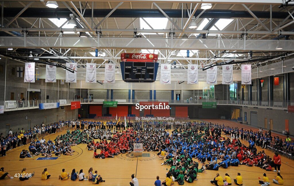 13 June 2010; A general view of the closing ceremony during the final day of the 2010 Special Olympics Ireland Games. University of Limerick, Limerick. Picture credit: Stephen McCarthy / SPORTSFILE
