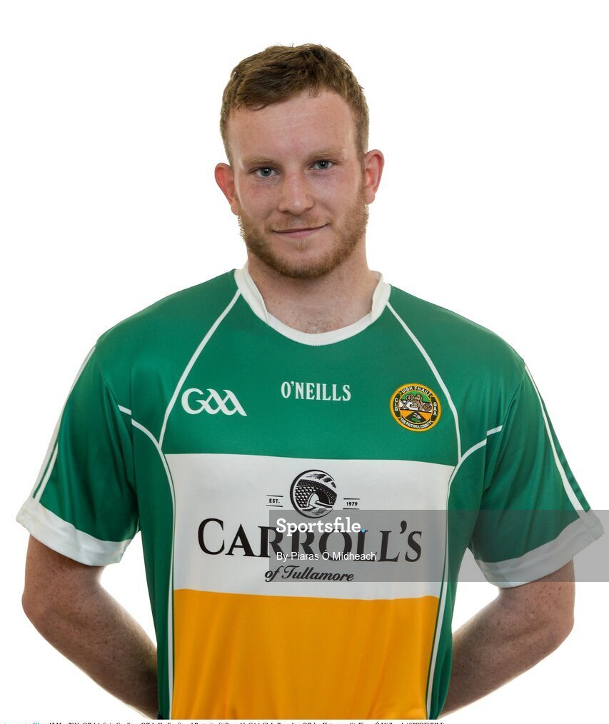 15 May 2016; Offaly's Seán Gardiner. Offaly Hurling Squad Portraits. St Rynagh's GAA Club, Banagher, Offaly.  Picture credit: Piaras Ó Mídheach / SPORTSFILE