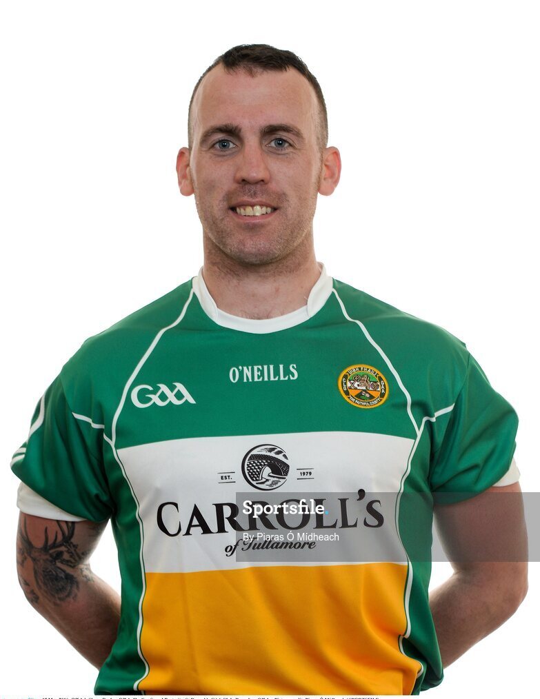 15 May 2016; Offaly's Shane Dooley. Offaly Hurling Squad Portraits. St Rynagh's GAA Club, Banagher, Offaly.  Picture credit: Piaras Ó Mídheach / SPORTSFILE