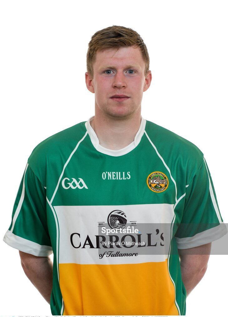 15 May 2016; Offaly's Dermot Mooney. Offaly Hurling Squad Portraits. St Rynagh's GAA Club, Banagher, Offaly.  Picture credit: Piaras Ó Mídheach / SPORTSFILE