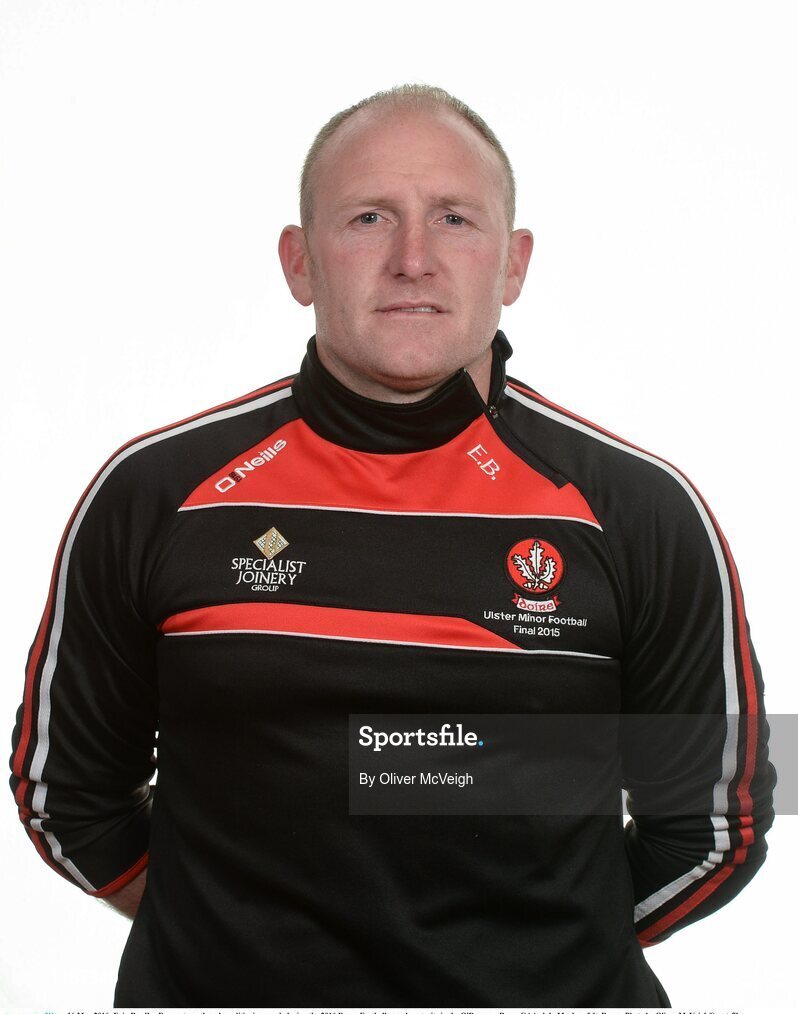 16 May 2016; Eoin Bradley Derry strength and conditioning coach during the 2016 Derry Football squad portraits in the O'Donovan Rossa GAA club, Magherafelt, Derry. Photo by Oliver McVeigh/Sportsfile