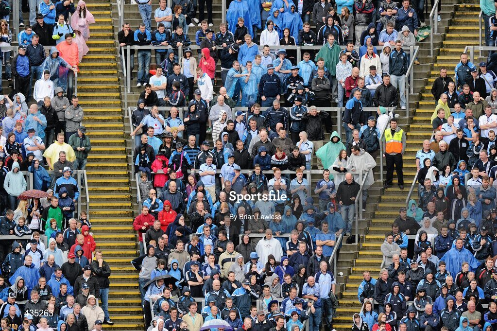 13 June 2010; Dubliin fans on Hill 16. Leinster GAA Football Senior Championship Quarter-Final, Dublin v Wexford, Croke Park, Dublin. Picture credit: Brian Lawless / SPORTSFILE