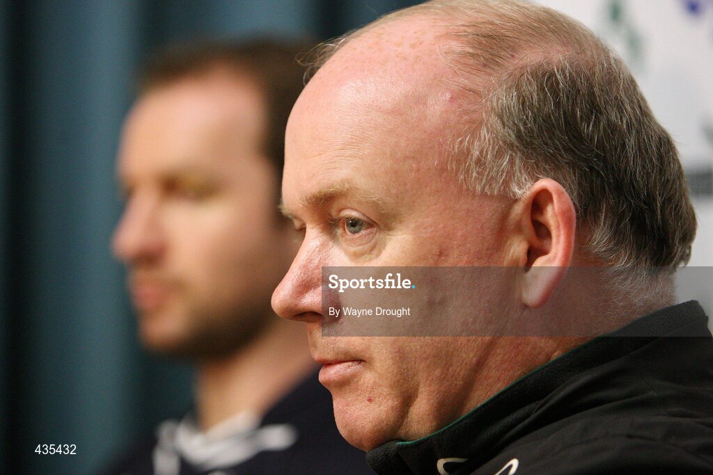 17 June 2010; Ireland head coach Declan Kidney speaking during a press conference ahead of their match against the New Zealand Maori team on Friday. Ireland rugby squad press conference, International Stadium, Rotorua, New Zealand. Picture credit: Wayne Drought / SPORTSFILE