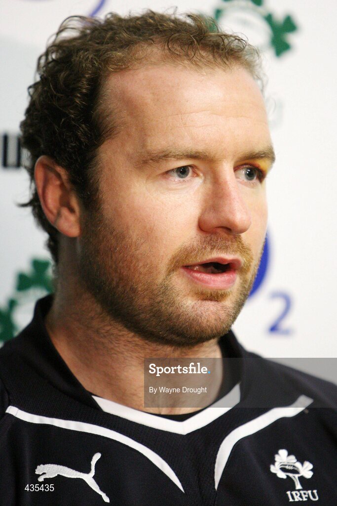 17 June 2010; Ireland captain Geordan Murphy speaking during a press conference ahead of their match against the New Zealand Maori team on Friday. Ireland rugby squad press conference, International Stadium, Rotorua, New Zealand. Picture credit: Wayne Drought / SPORTSFILE