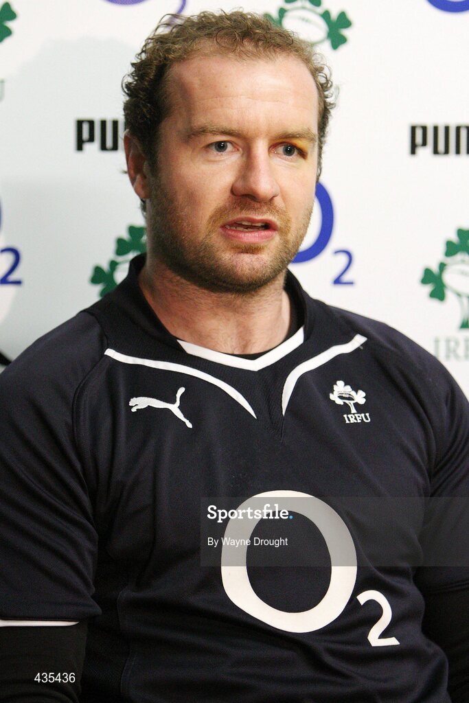 17 June 2010; Ireland captain Geordan Murphy speaking during a press conference ahead of their match against the New Zealand Maori team on Friday. Ireland rugby squad press conference, International Stadium, Rotorua, New Zealand. Picture credit: Wayne Drought / SPORTSFILE