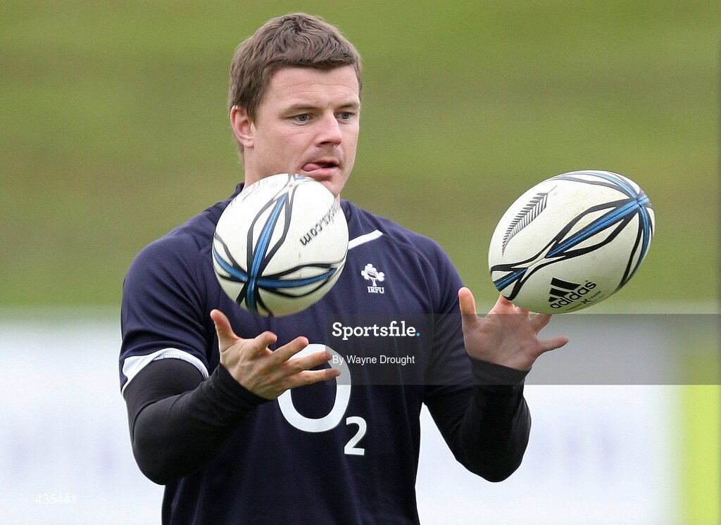 17 June 2010; Ireland's Brian O'Driscoll in action during the squad captain's run ahead of their match against the New Zealand Maori team on Friday. Ireland rugby squad captain's run, International Stadium, Rotorua, New Zealand. Picture credit: Wayne Drought / SPORTSFILE
