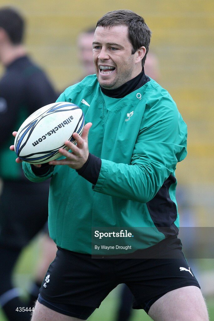 17 June 2010; Ireland's Marcus Horan in action during the squad captain's run ahead of their match against the New Zealand Maori team on Friday. Ireland rugby squad captain's run, International Stadium, Rotorua, New Zealand. Picture credit: Wayne Drought / SPORTSFILE