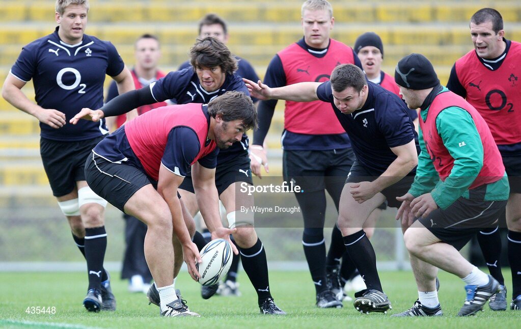 17 June 2010; Ireland's Tony Buckley in action against Donncha O'Callaghan during the squad captain's run ahead of their match against the New Zealand Maori team on Friday. Ireland rugby squad captain's run, International Stadium, Rotorua, New Zealand. Picture credit: Wayne Drought / SPORTSFILE