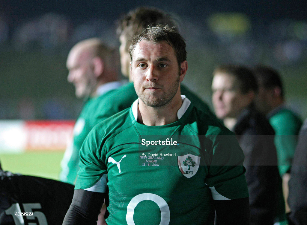 18 June 2010; Ireland's Johne Murphy is dejected after losing to New Zealand Maori. Summer Tour 2010, New Zealand Maori v Ireland, International Stadium, Rotorua, New Zealand. Picture credit: David Rowland / SPORTSFILE