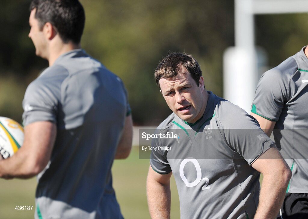 21 June 2010; Ireland's Marcus Horan during squad training ahead of their game against Australia on Saturday 26 June. Ireland Rugby Squad Training, Anglican Grammar School, Brisbane, Australia. Picture credit: Tony Phillips / SPORTSFILE