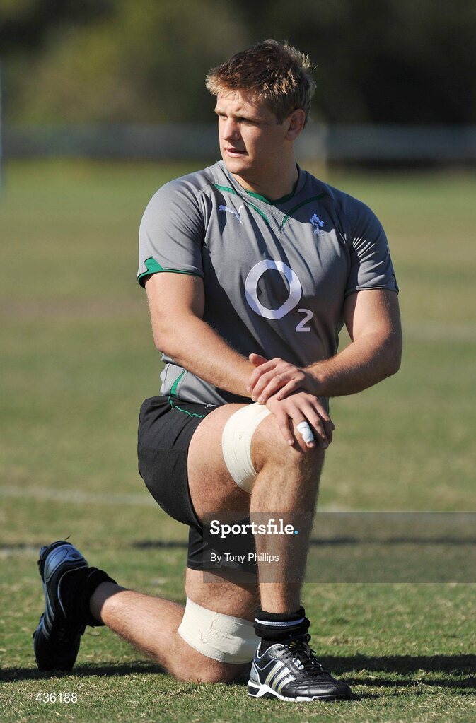 21 June 2010; Ireland's Chris Henry during squad training ahead of their game against Australia on Saturday 26 June. Ireland Rugby Squad Training, Anglican Grammar School, Brisbane, Australia. Picture credit: Tony Phillips / SPORTSFILE