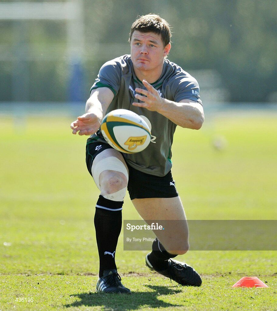 21 June 2010; Ireland's Brian O'Driscoll during squad training ahead of their game against Australia on Saturday 26 June. Ireland Rugby Squad Training, Anglican Grammar School, Brisbane, Australia. Picture credit: Tony Phillips / SPORTSFILE